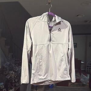 Reebok Light Gray Quarter-Zip Pullover